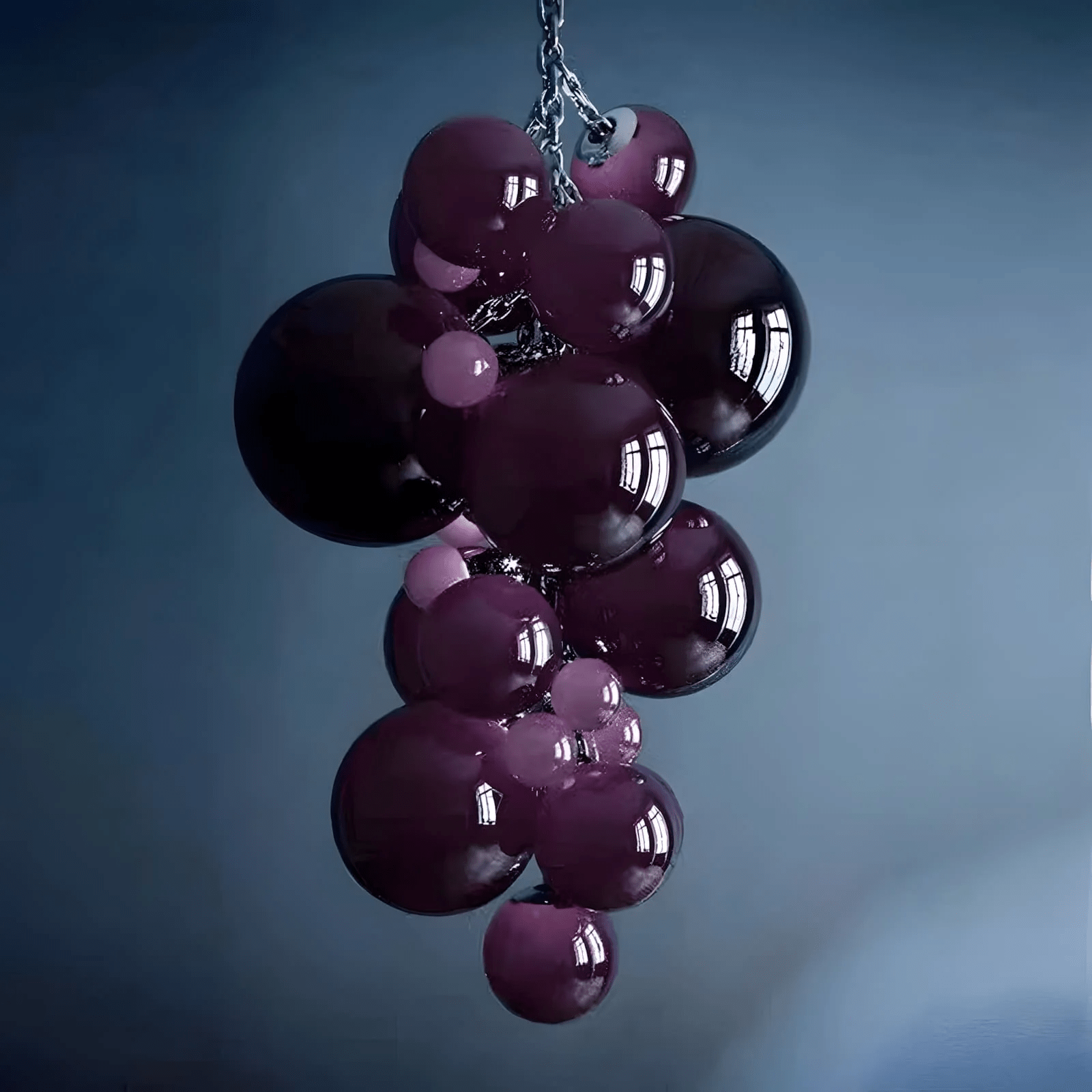 Aurora Chandelier Murano Glass Grape Cluster Art Deco - Letslighting