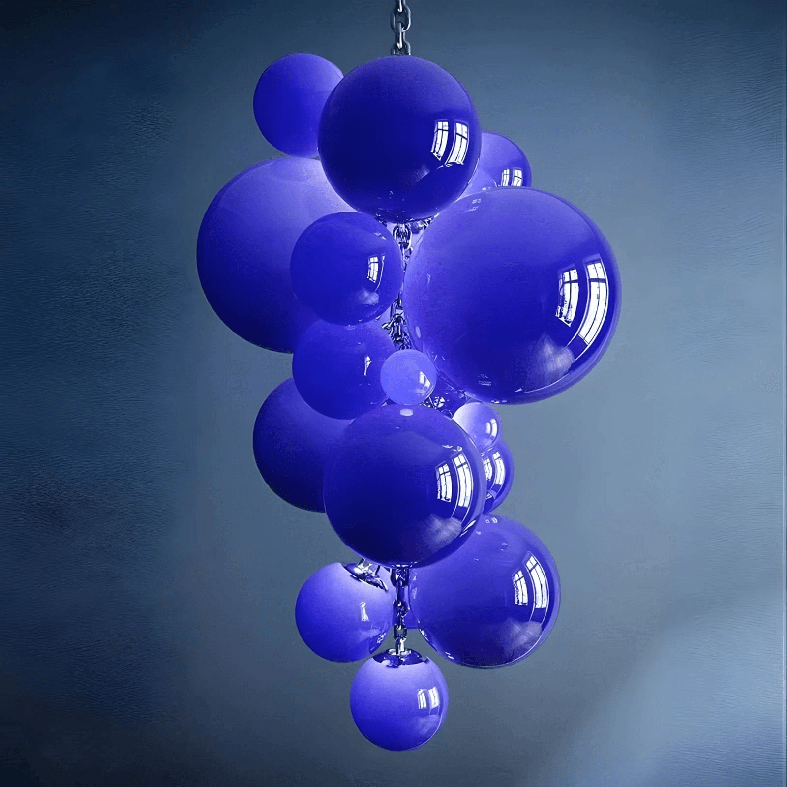 Aurora Chandelier Murano Glass Grape Cluster Art Deco - Letslighting