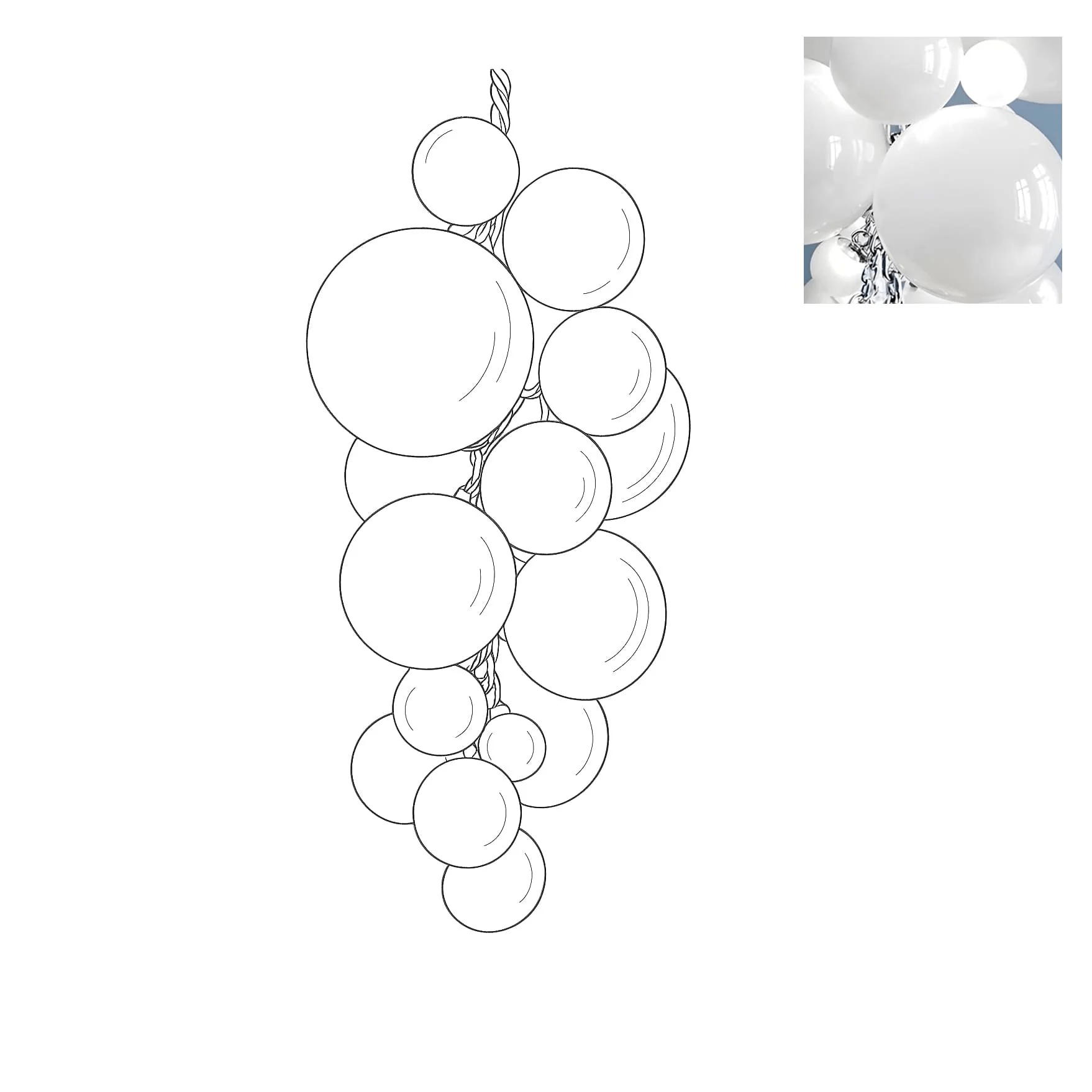 Aurora Chandelier Murano Glass Grape Cluster Art Deco - Letslighting