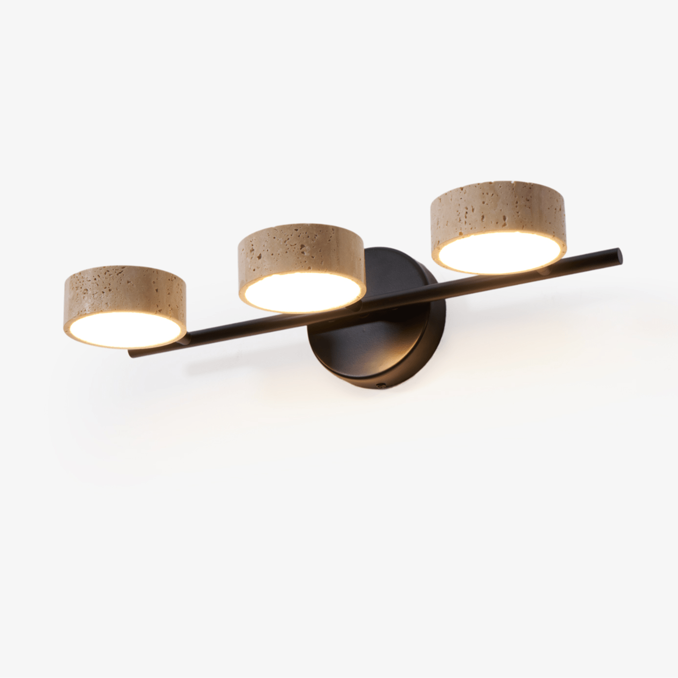 Ceshair Wall Light Multi Head Travertine Vanity Light - Letslighting