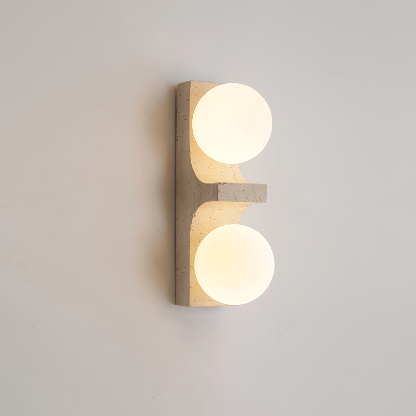 Cirra Minimalist Travertine Wall Light