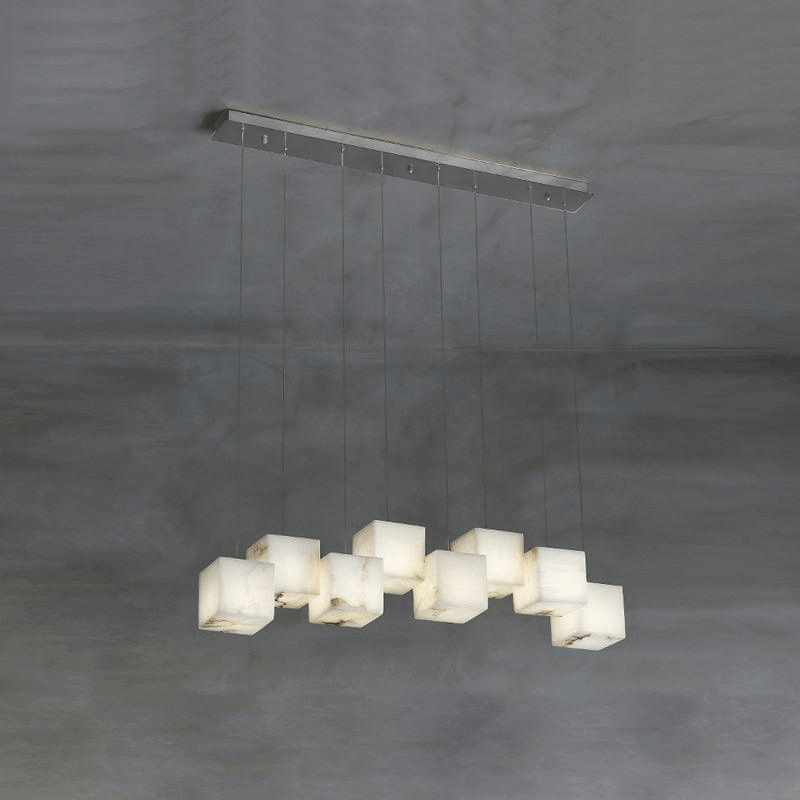 Ivnoros Minimalist Alabaster Linear Pendant Light - Letslighting