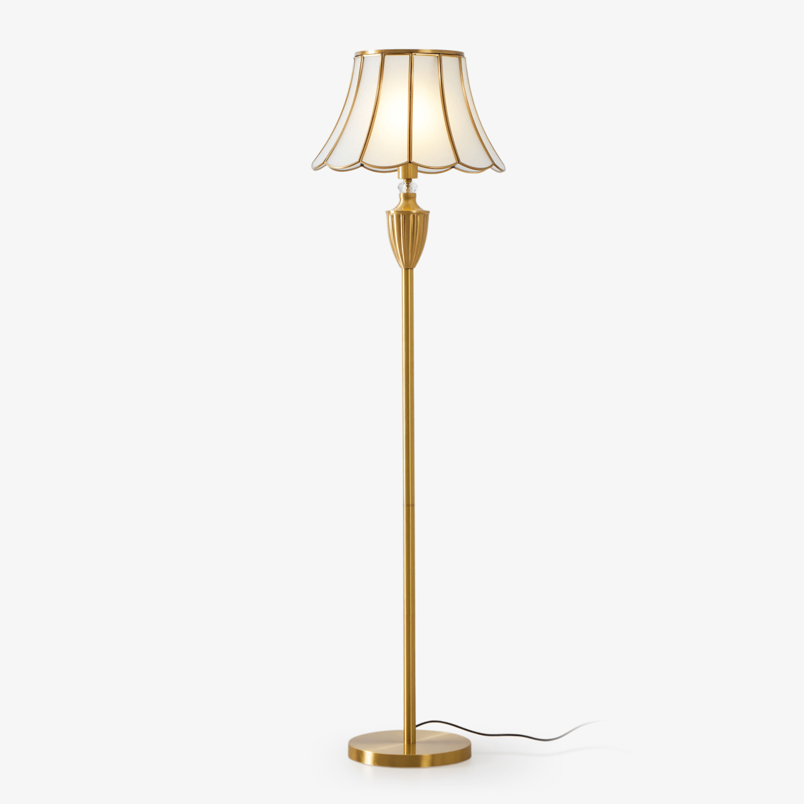 Quell Brass Luxury Floor Lamp - Letslighting