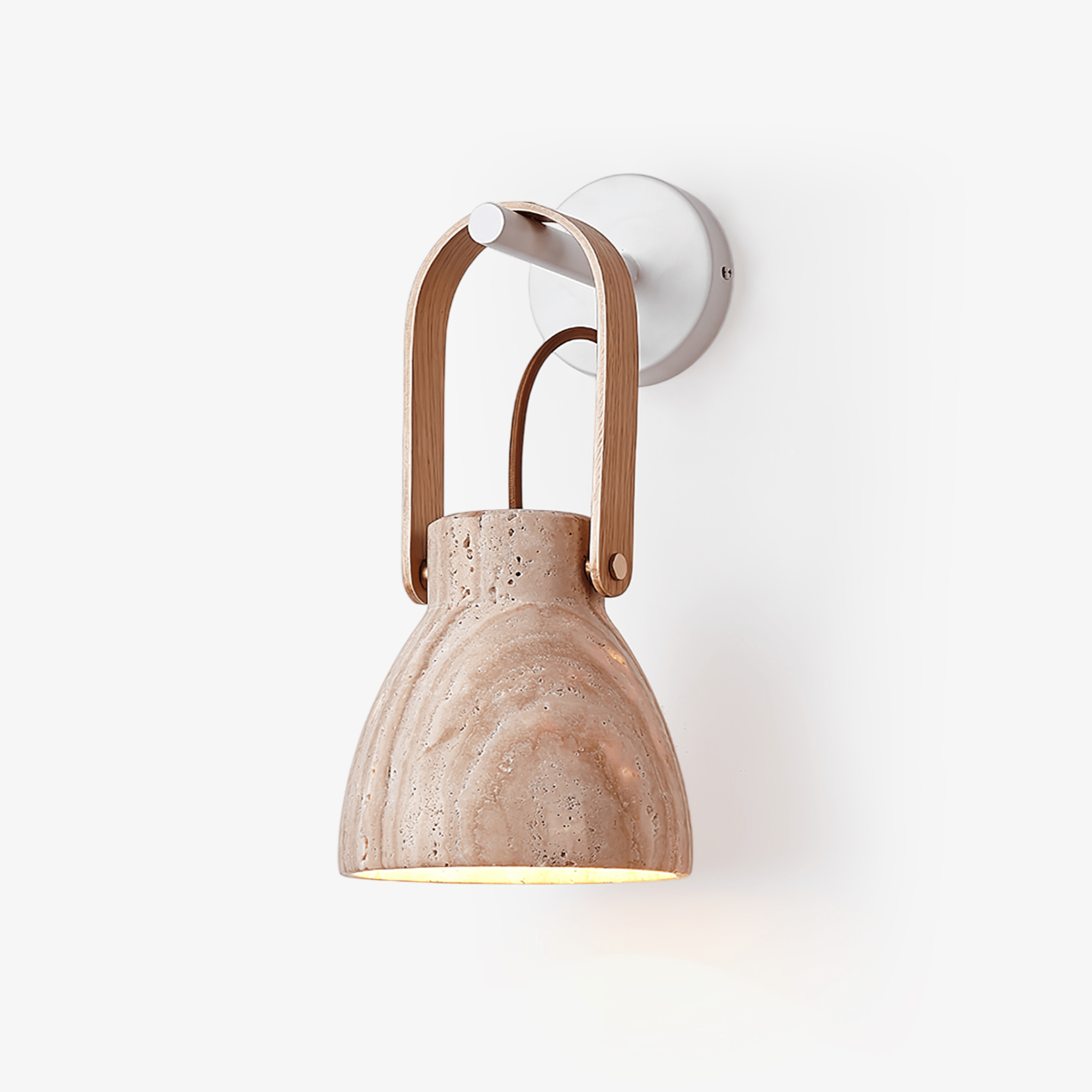 Travertine Lantern Wall Light
