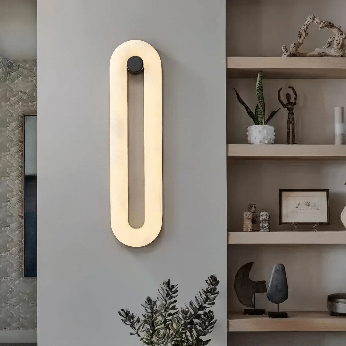Aurea Modern Alabaster Wall Light