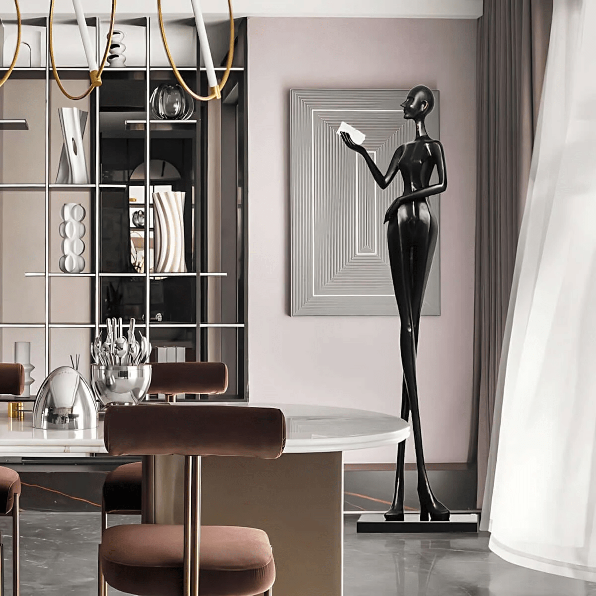 Lumenova Floor Lamp Sculptural Minimalist - Letslighting