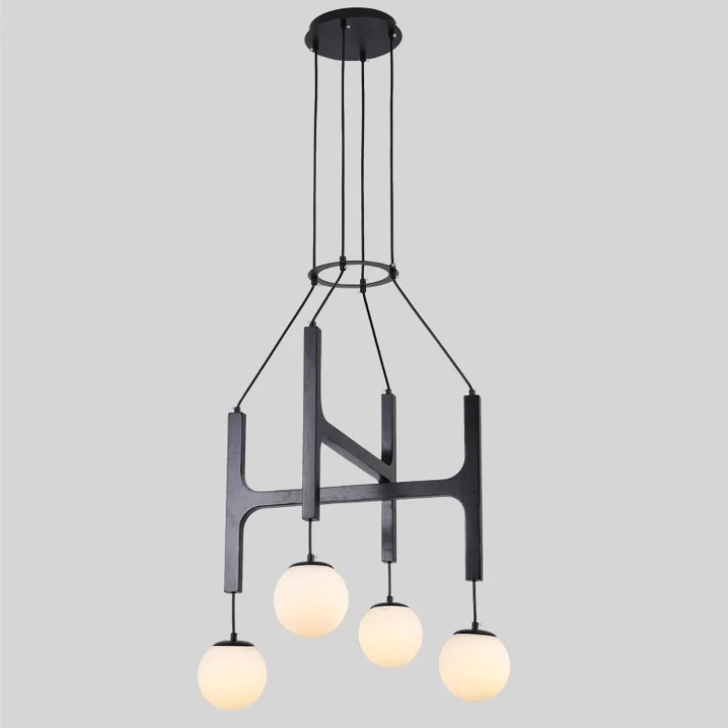 Xylocube Geometric Wood Globe Pendant Light - Letslighting