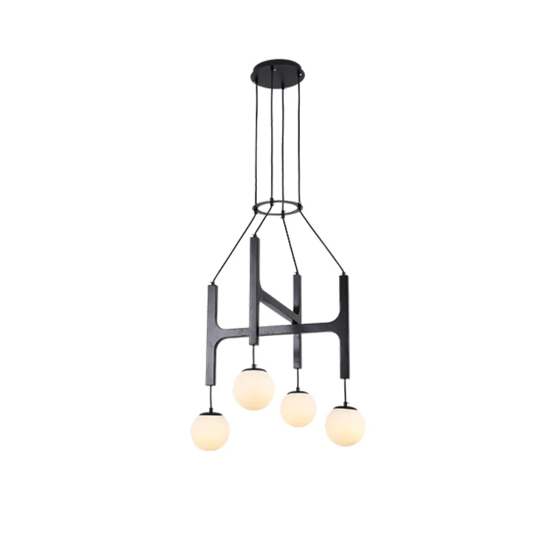 Xylocube Geometric Wood Globe Pendant Light - Letslighting