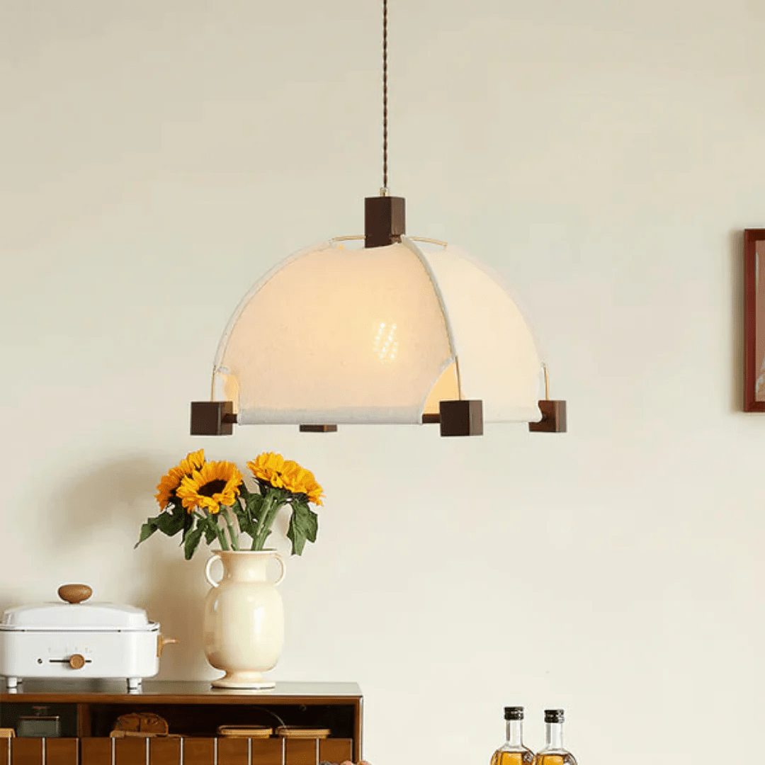 Phoebe Vintage Wood Pendant Lamp - Letslighting