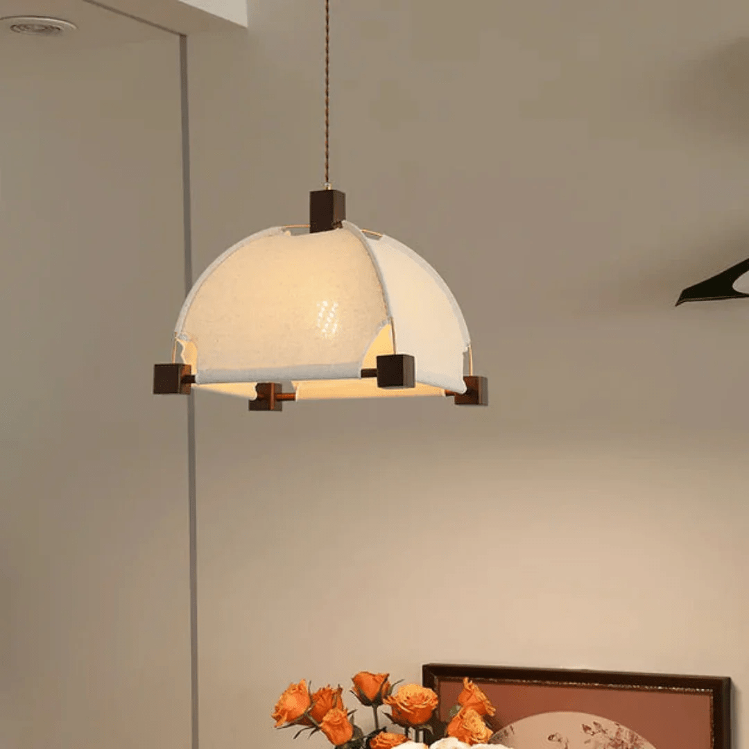Phoebe Vintage Wood Pendant Lamp - Letslighting