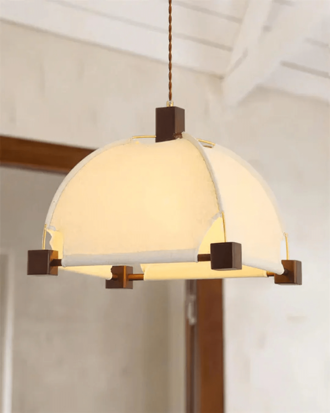 Phoebe Vintage Wood Pendant Lamp - Letslighting