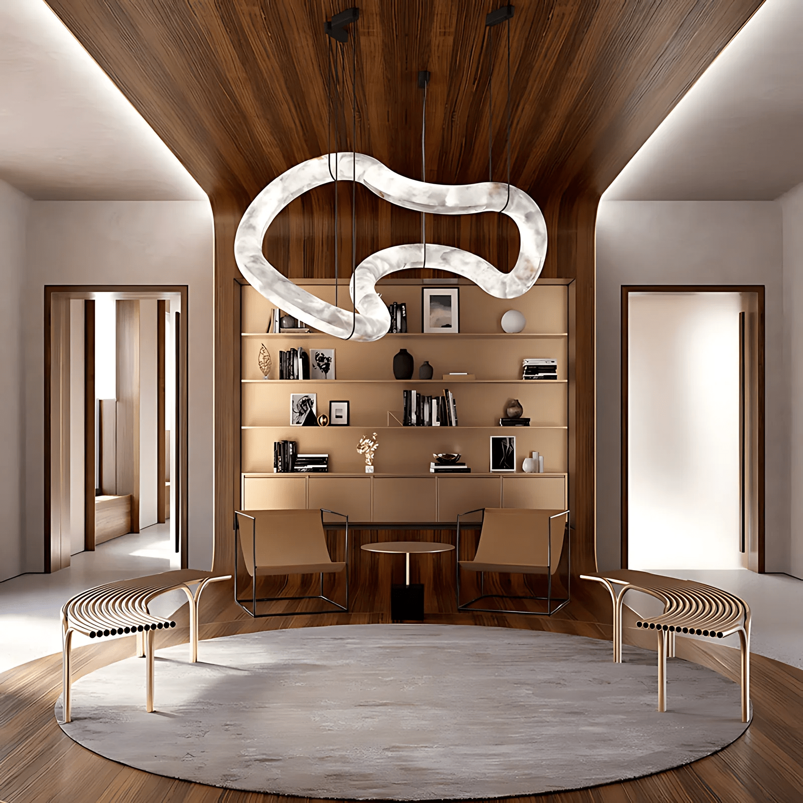 Erya Alabaster Pendant Light Chandelier