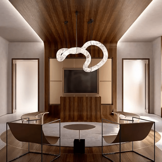Erya Alabaster Pendant Light Chandelier
