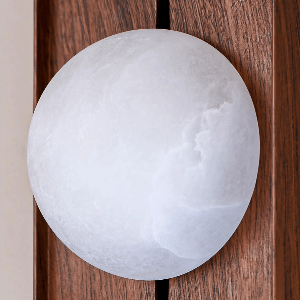 Orlin Alabaster Wood Wall Sconce