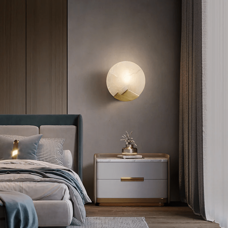 Nova Mountain Shaped Alabaster Wall Light