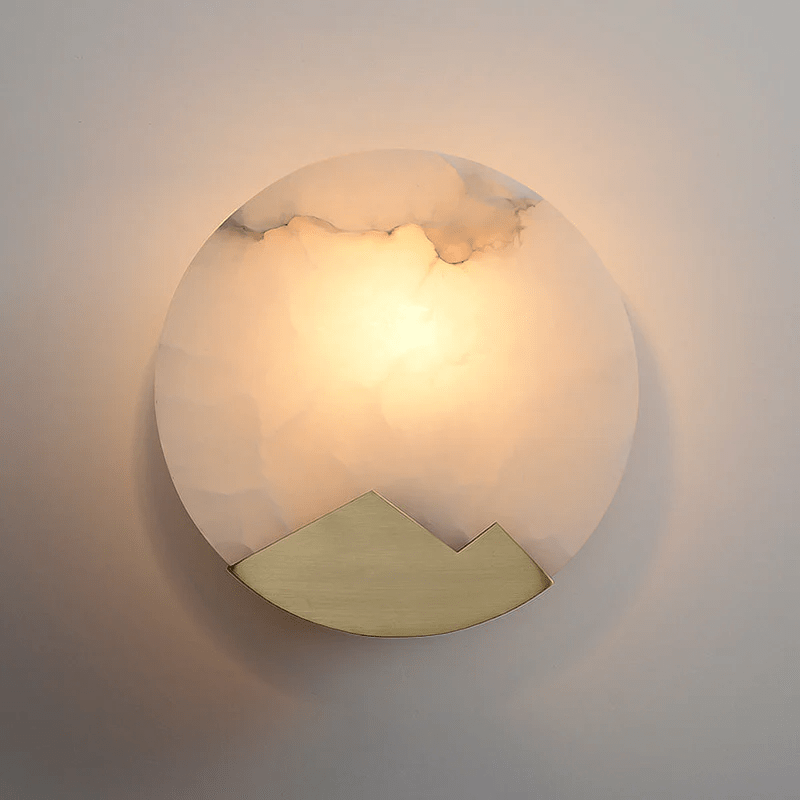 Nova Mountain Shaped Alabaster Wall Light