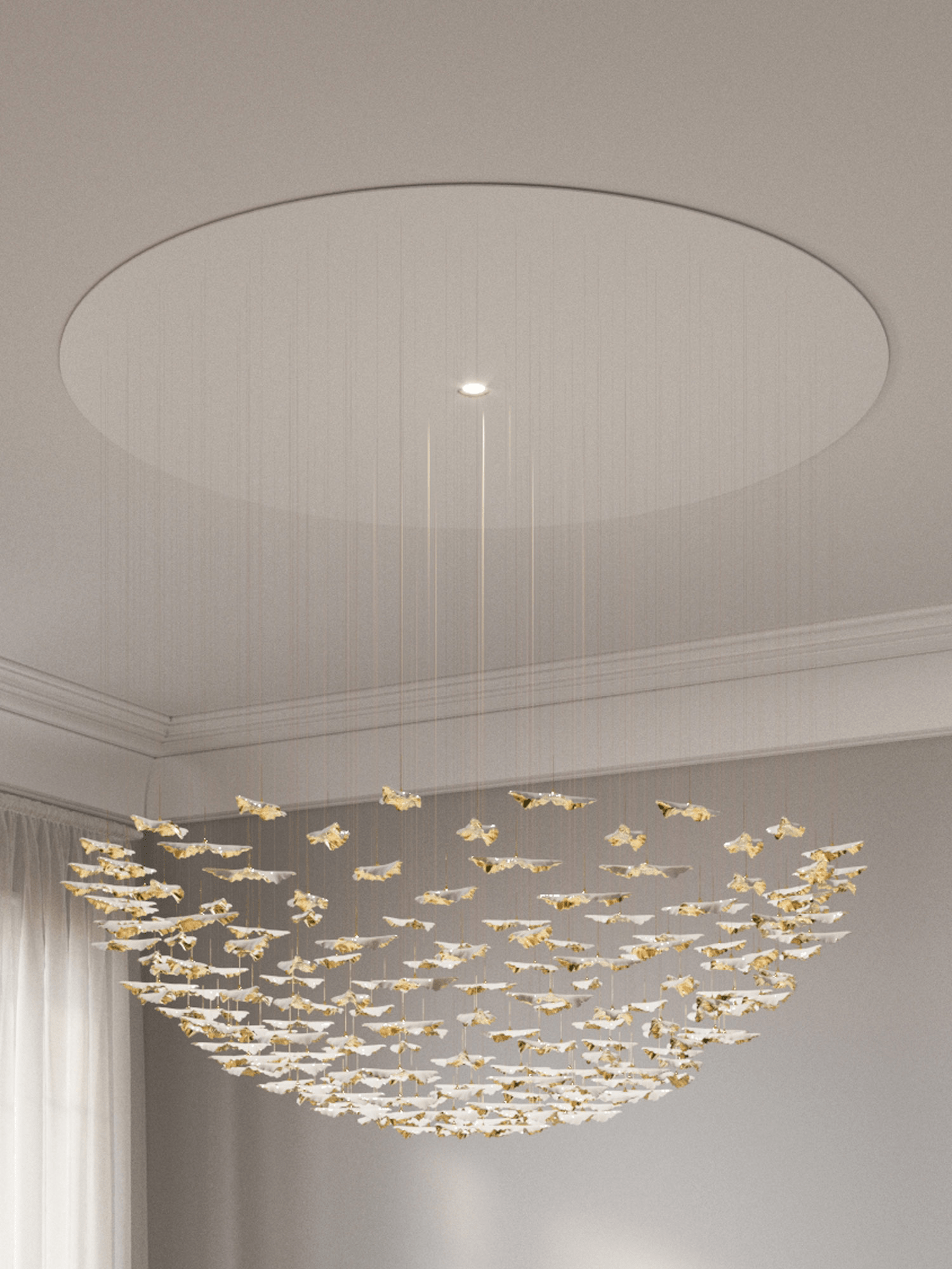 Leaf Twisted Sculptural Customize Chandelier - Letslighting