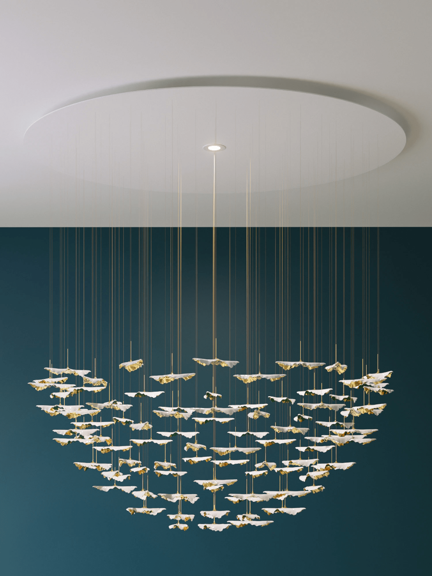 Leaf Twisted Sculptural Customize Chandelier - Letslighting
