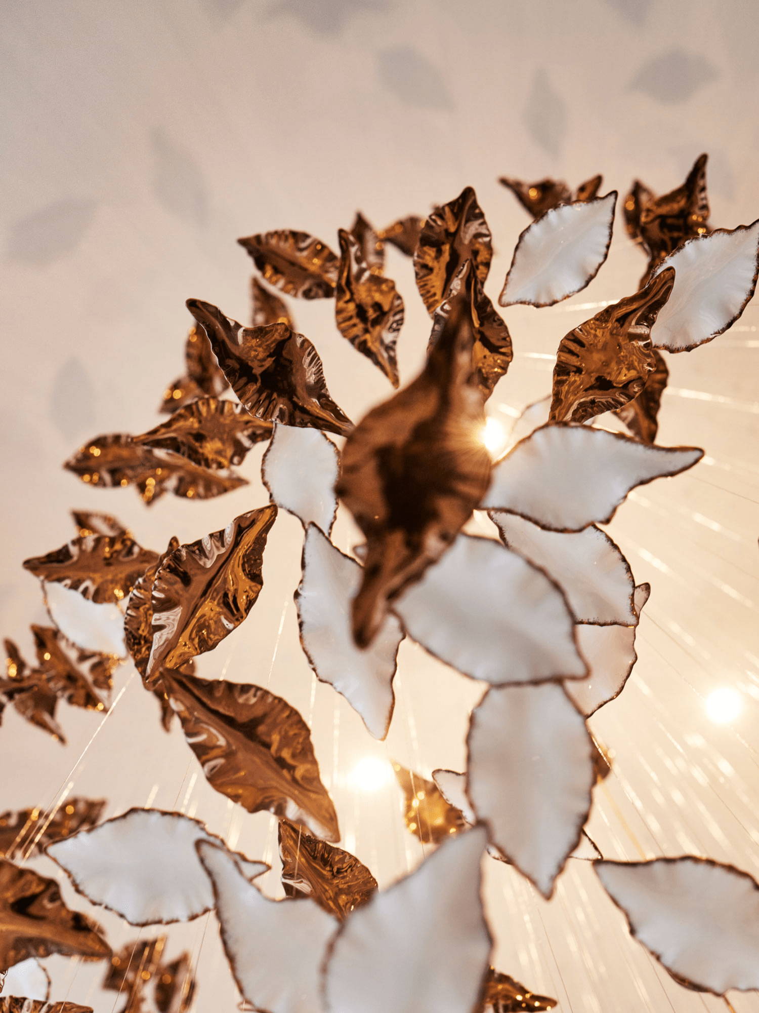 Leaf Twisted Sculptural Customize Chandelier - Letslighting