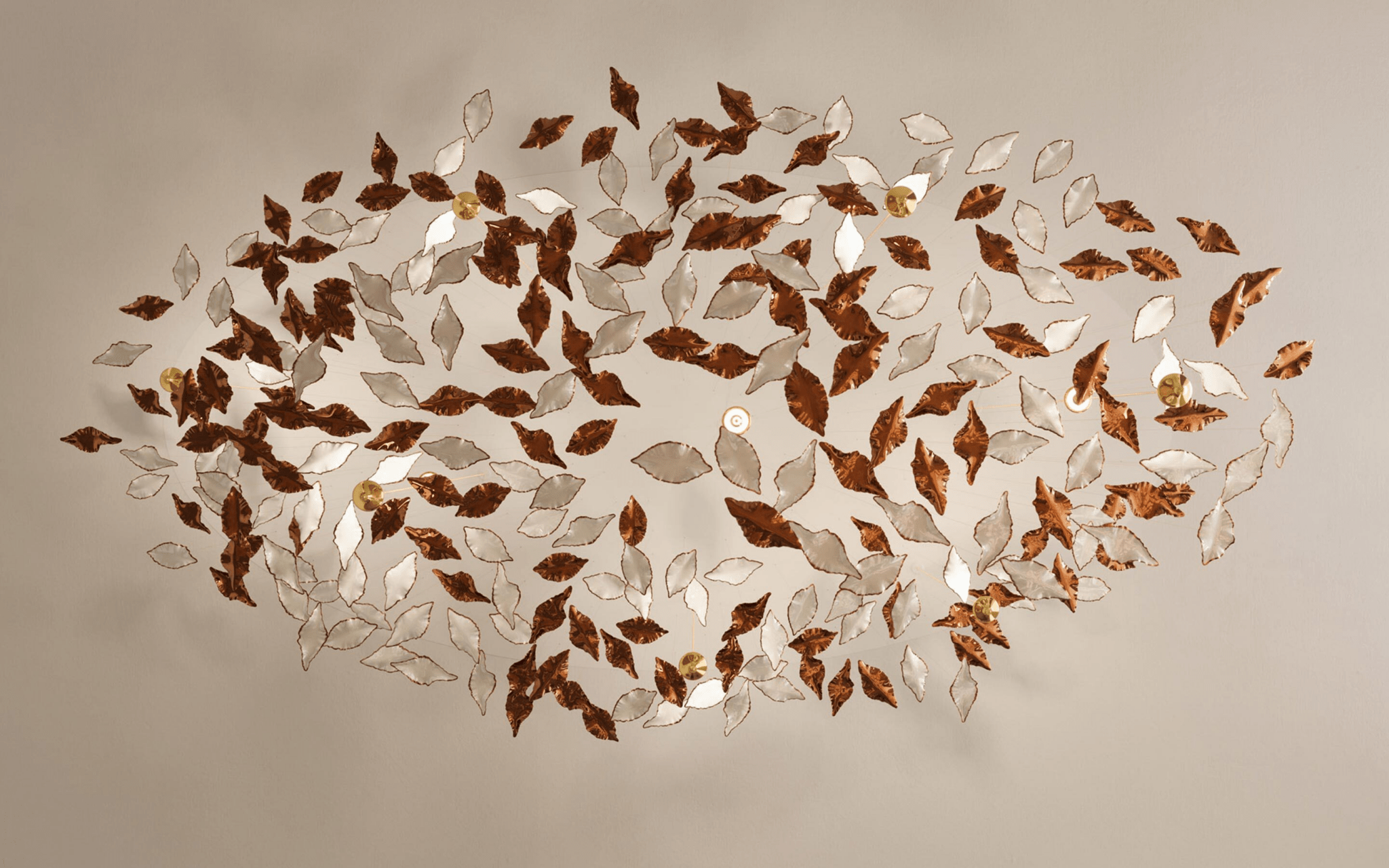 Leaf Twisted Sculptural Customize Chandelier - Letslighting