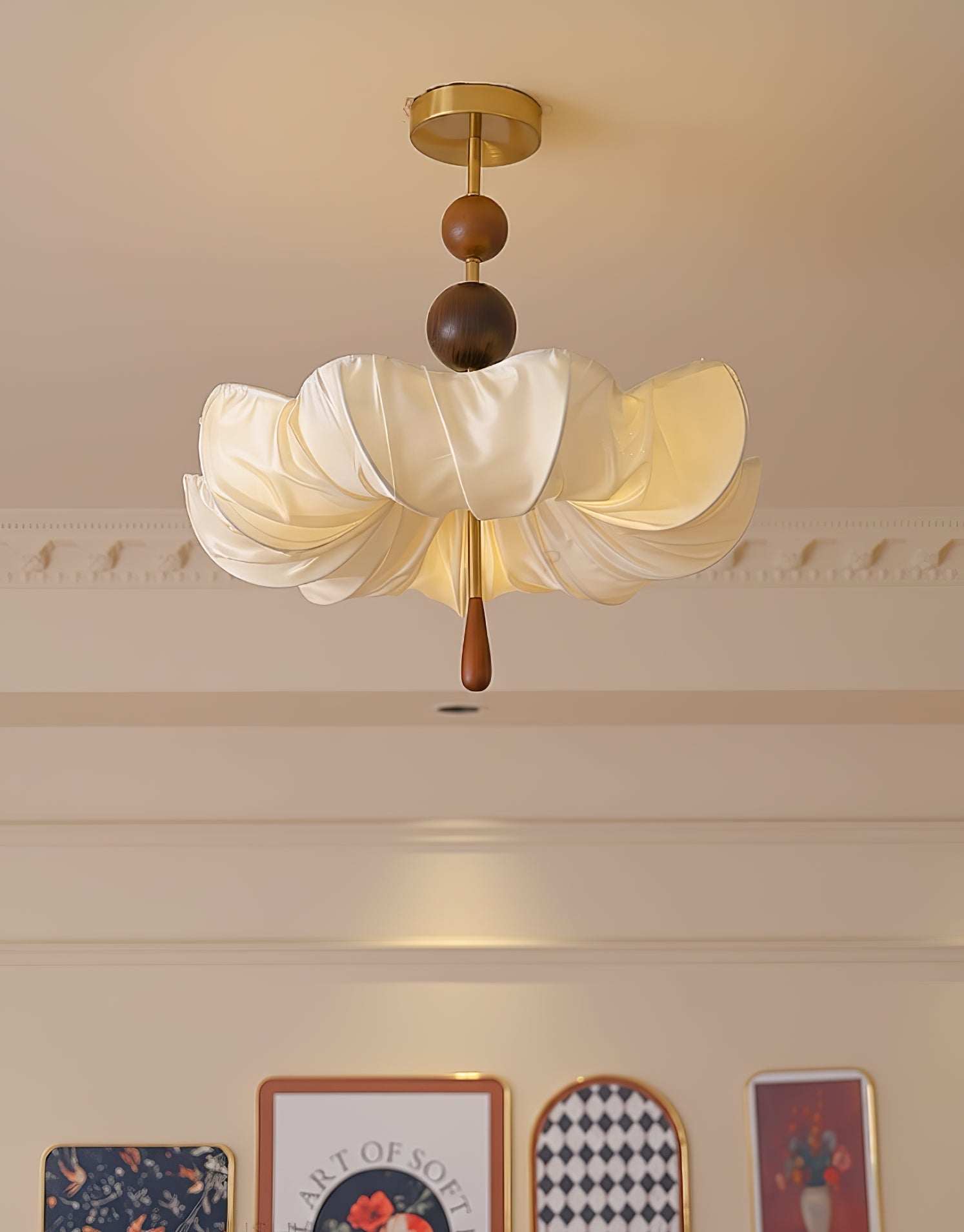 Floralis Fabeic Ceiling Light - Letslighting