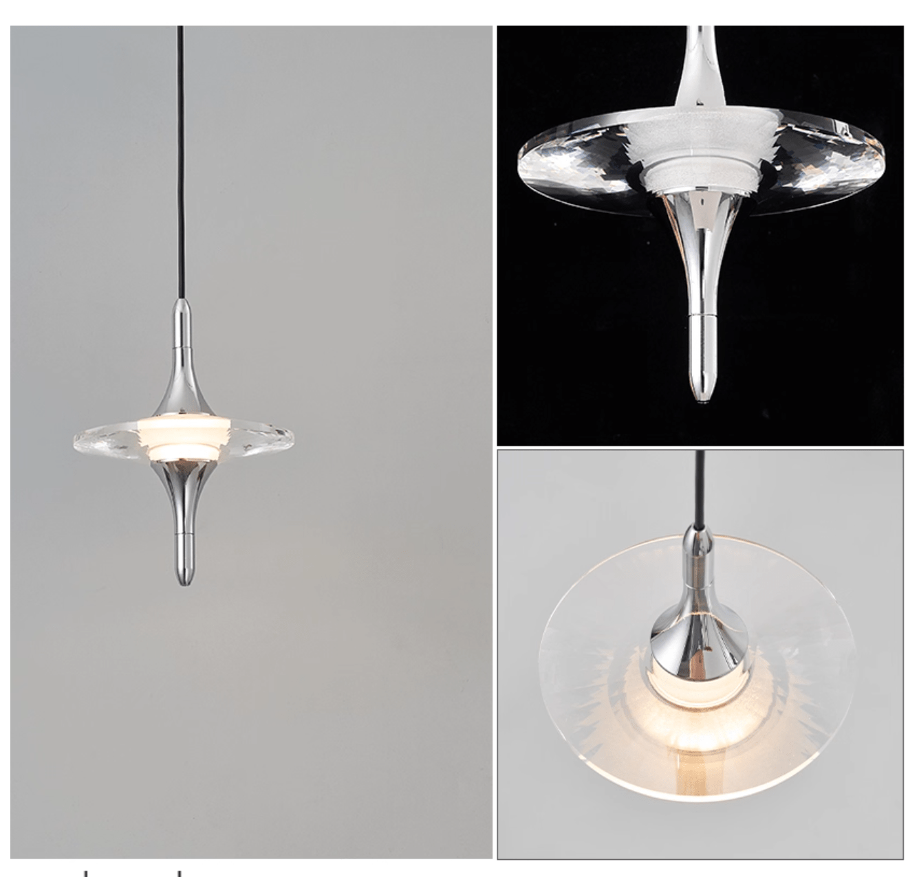 Starfall Modern Metal & Crystal Chandelier