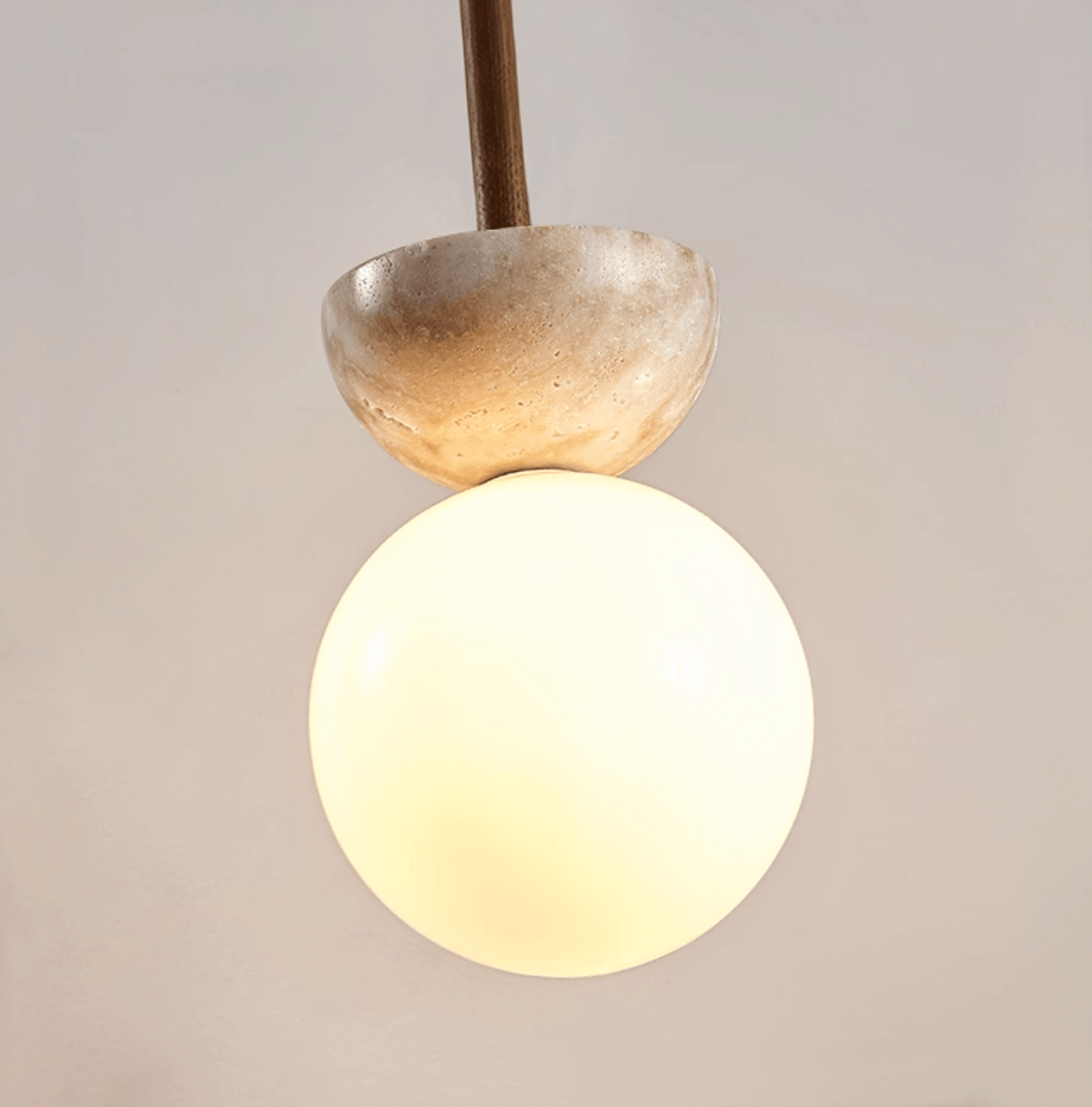 Duo Modern Wood Pendant Light