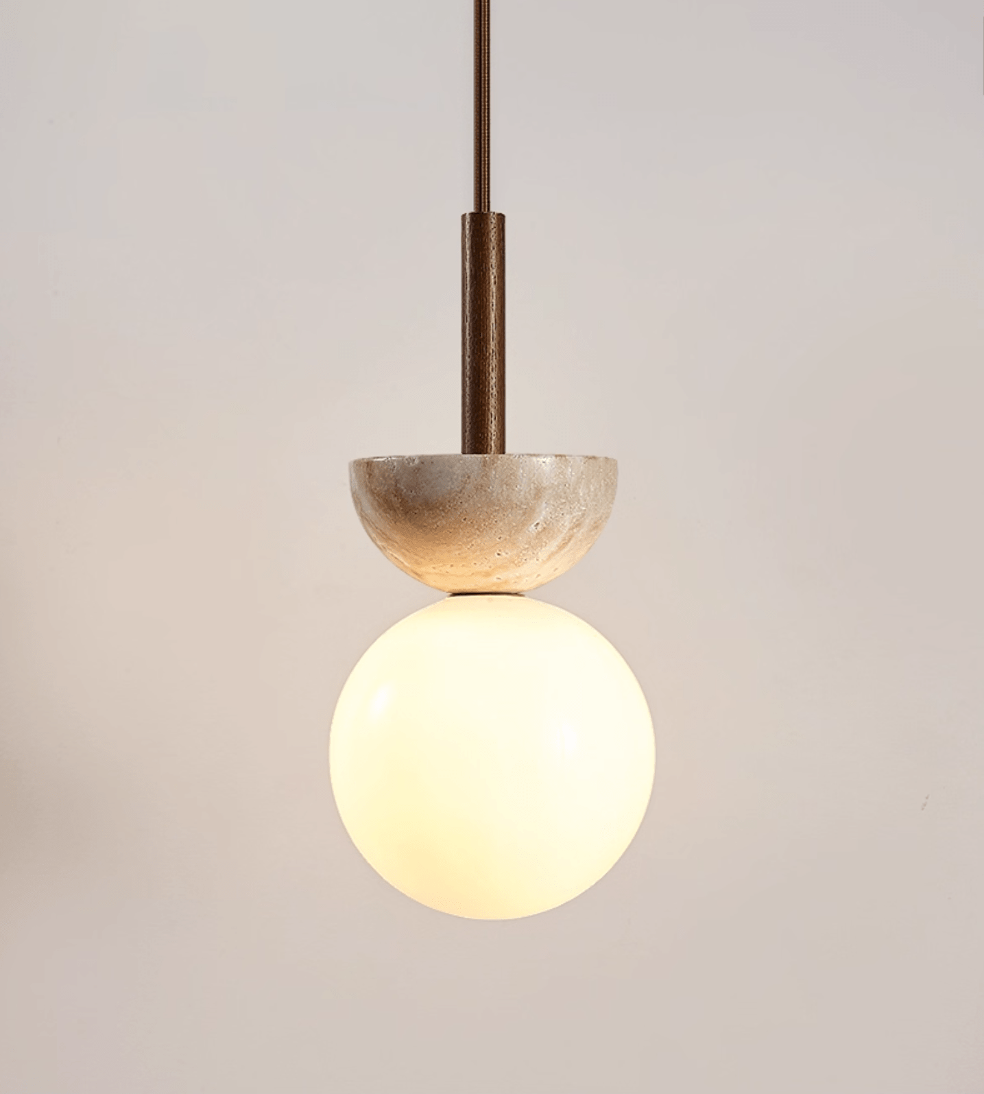 Duo Modern Wood Pendant Light