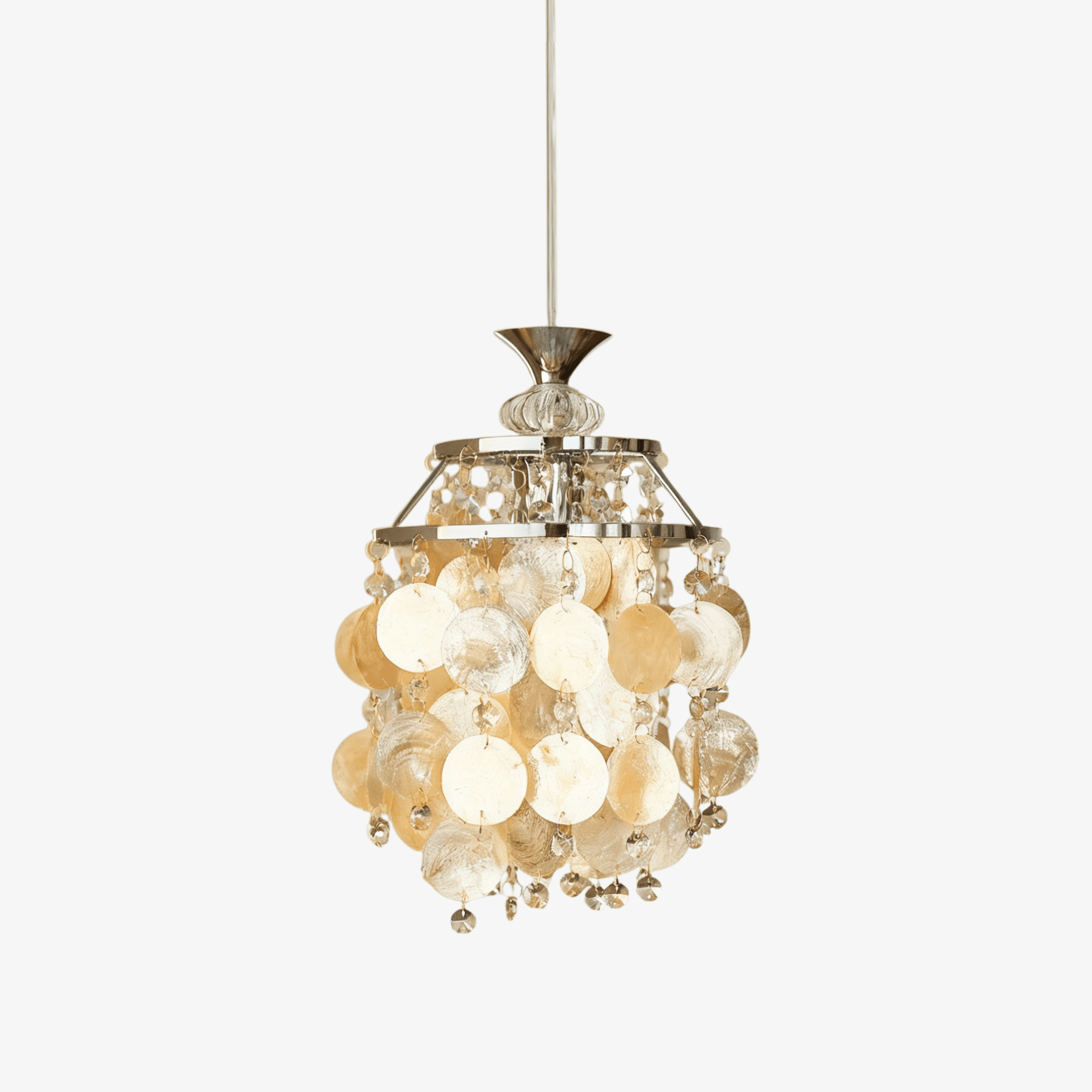 Shell Elegant Crystal Glass Pendant Light