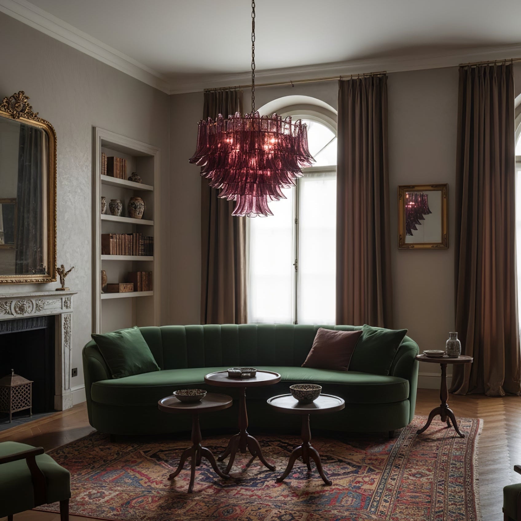 Amethyst  Luxury Metal & Glass Chandelier