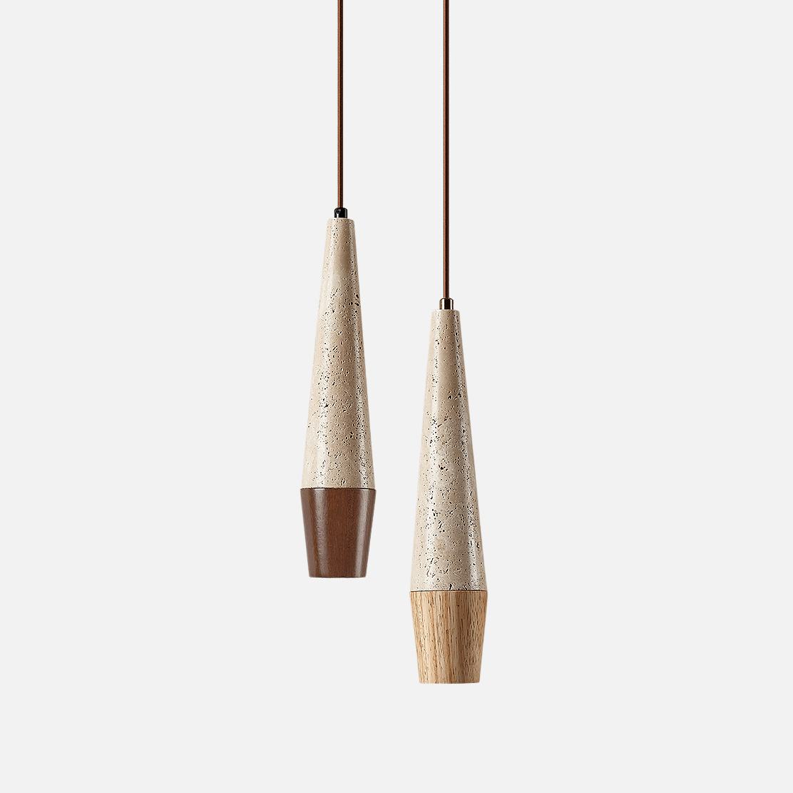 Tiber Modern Travertine Pendant Light