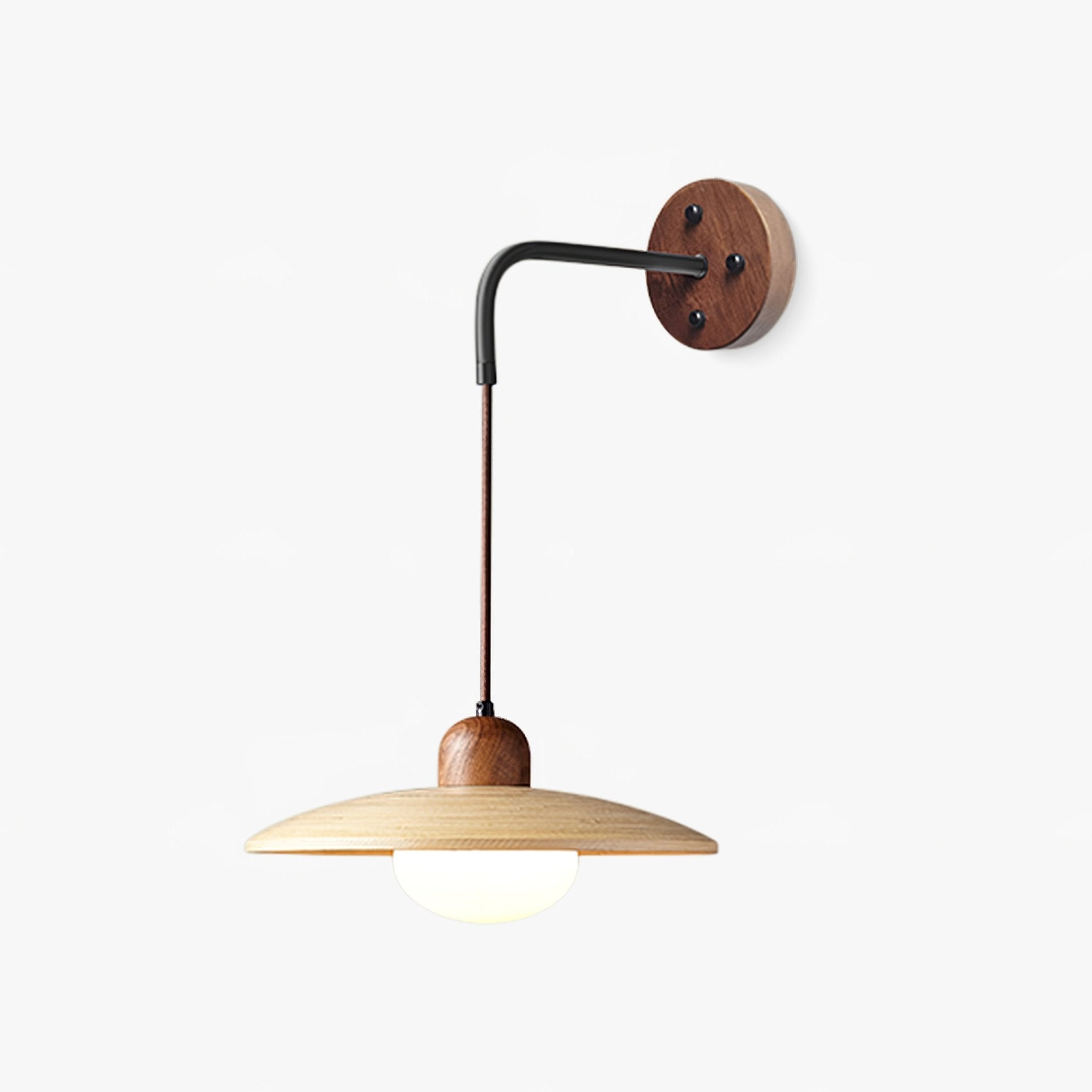 Saucer Minimalist Bamboo Wall Light