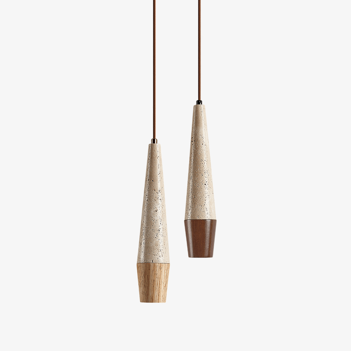 Tiber Modern Travertine Pendant Light