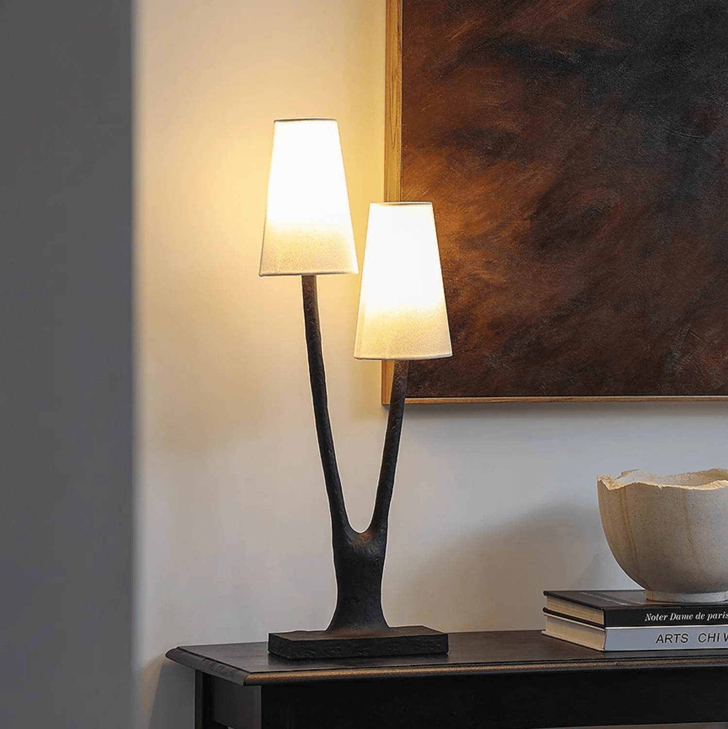Roots Modern Fabric Table Lamp
