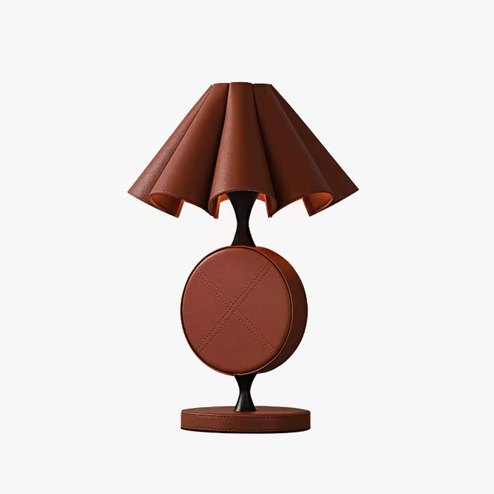 Saddle Modern Leather Table Lamp
