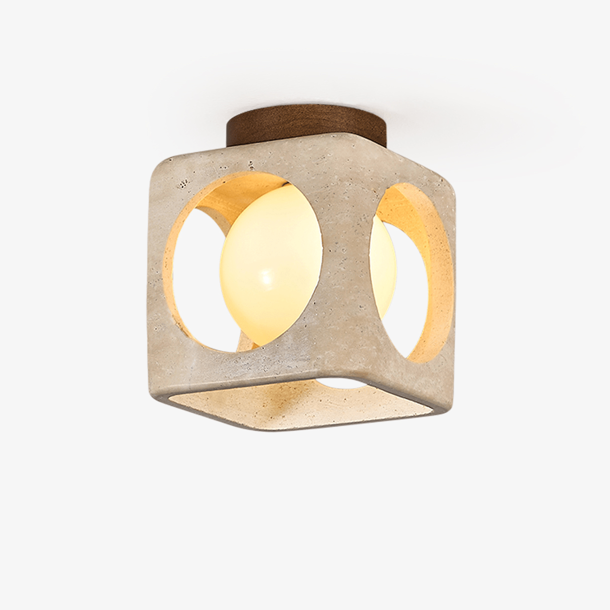 Cylinor Modern Travertine Ceiling Light