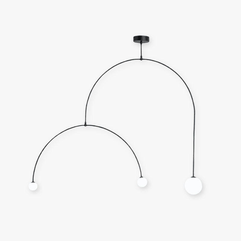 Avi Minimalist Linear Metal Pendant Light