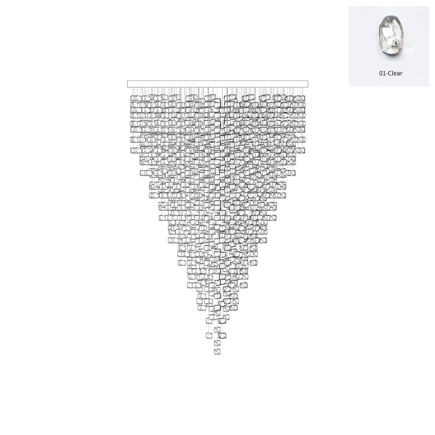 Veshaa Postmodern Luxury Stone Crystal Chandelier - Letslighting