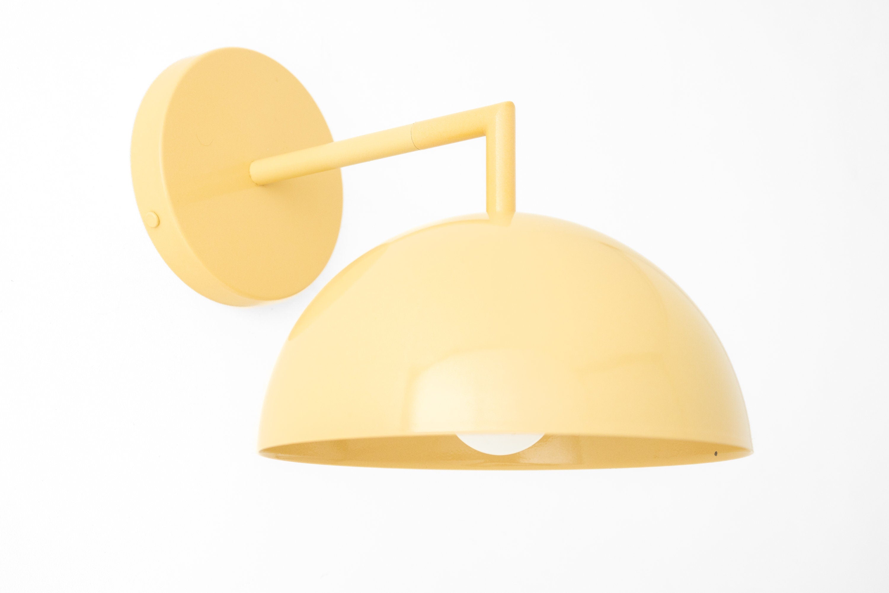 Chroma Minimalist Metal  Dome Sconce