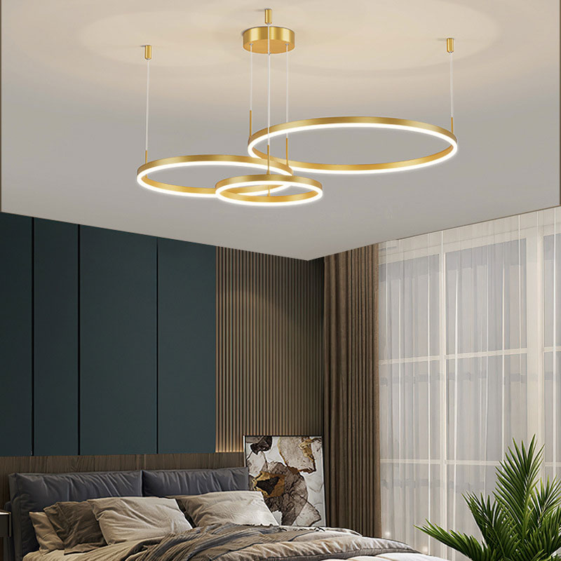 Arisha Modern Pendant Light Tir-Circle Metal