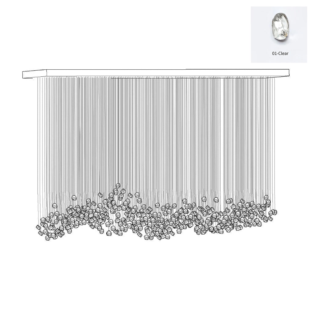 Veshaa Postmodern Luxury Stone Crystal Chandelier - Letslighting