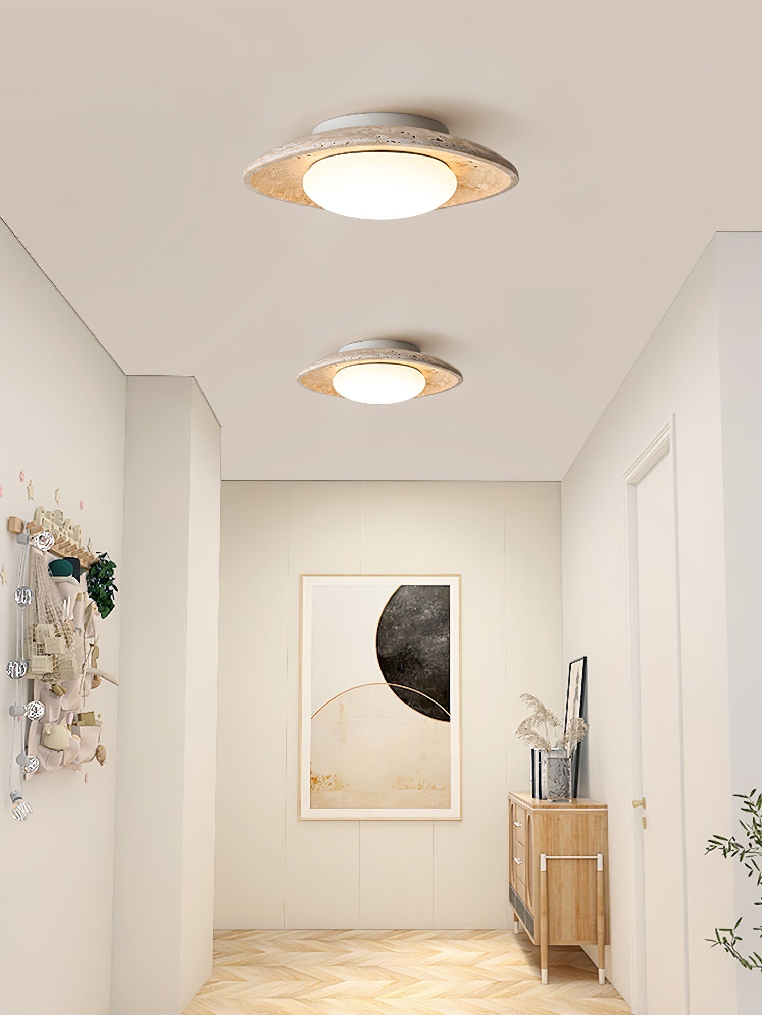 Lena Travertine Ceiling Light - Letslighting