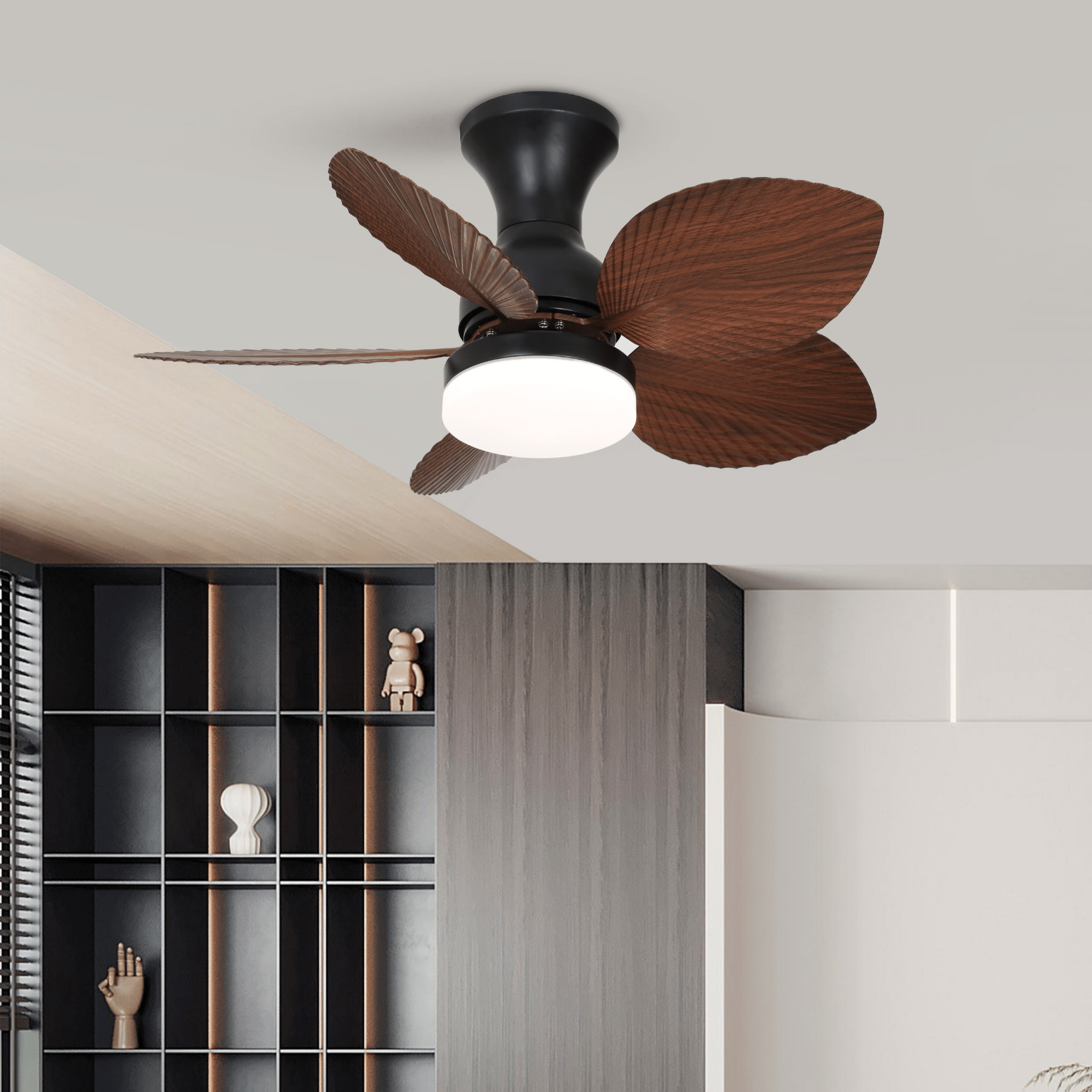 Florence Vintage Wood Ceiling Fan Light - Letslighting