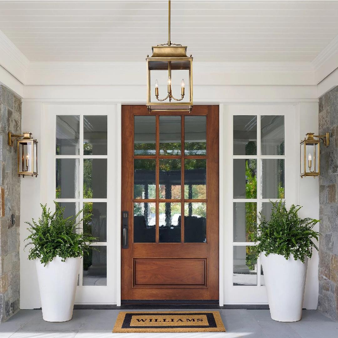 Guard Outdoor Brass Metal Pendant Light