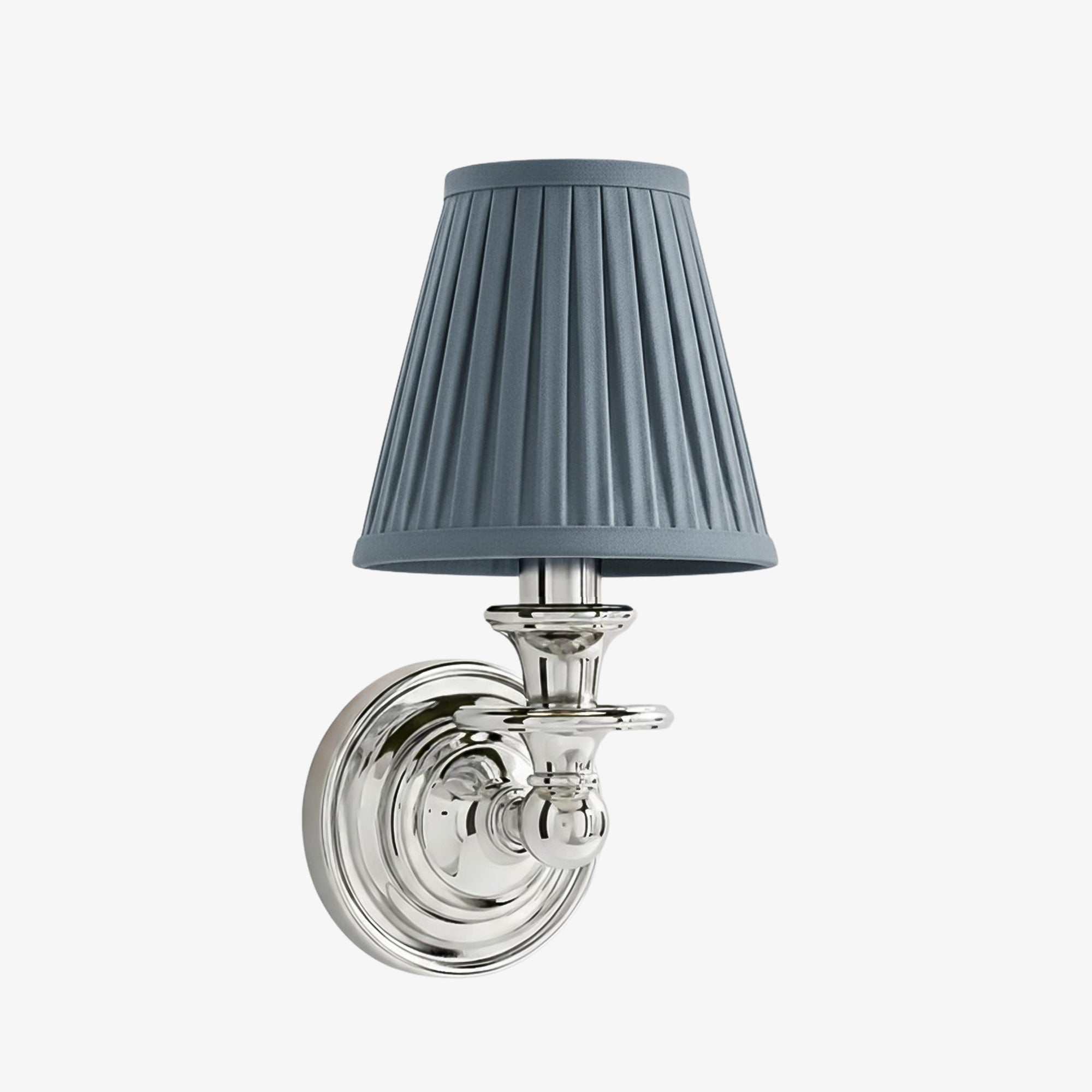 Elite White Fabric Wall Sconce Contemporary Bathrooms