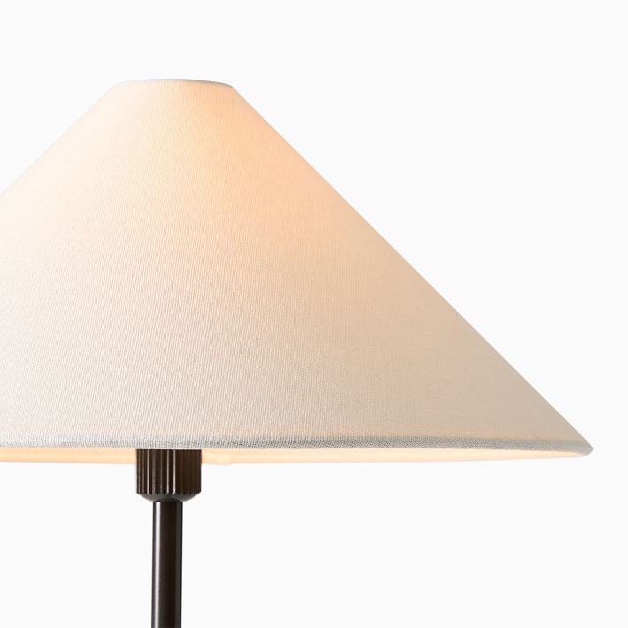 Vector Metal Linen Shade Floor Lamp