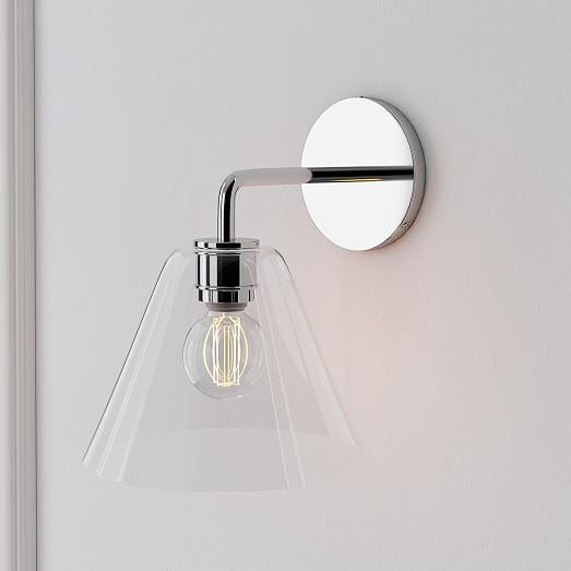 Cone Wall Sconce Milk Glass Living Room