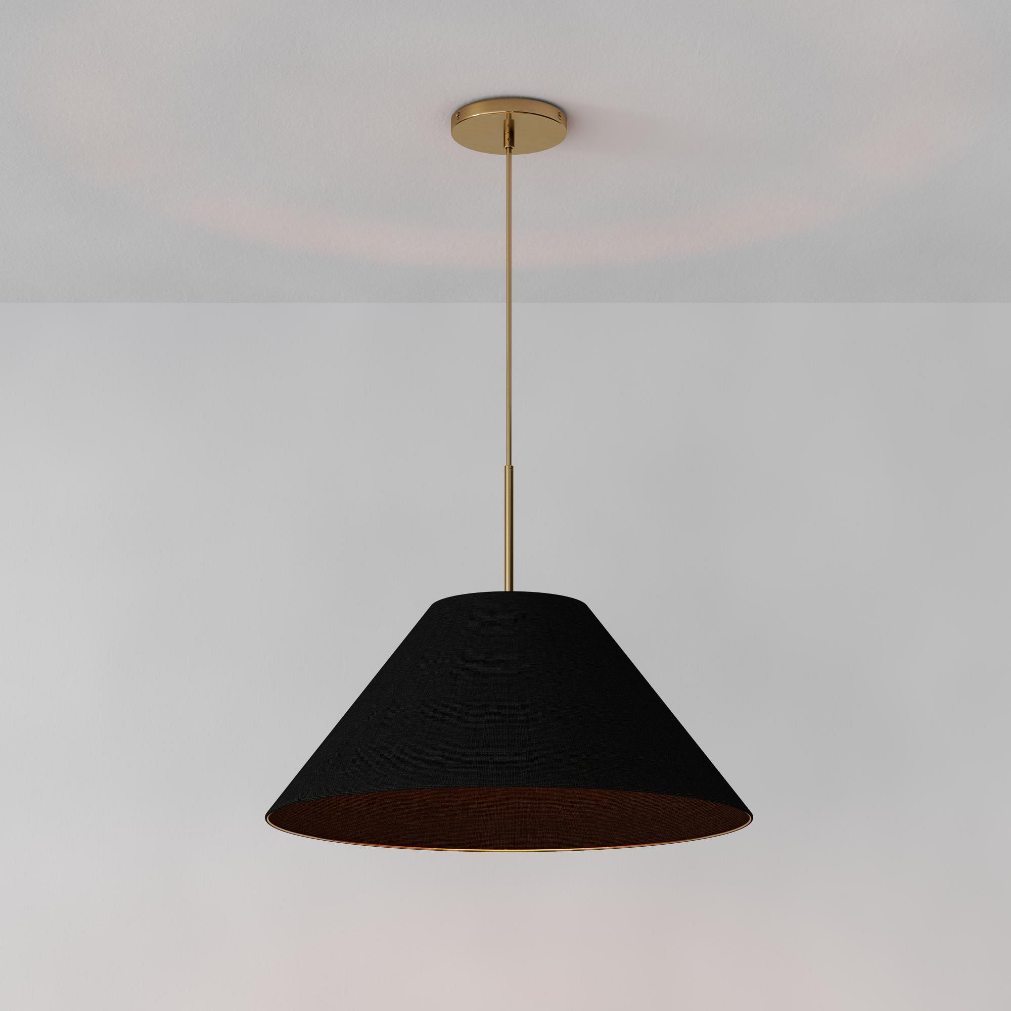 Fabric Black Contemporary Cone swing wall lamps