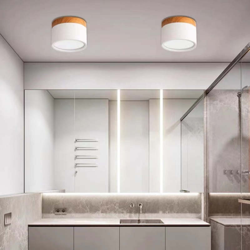 Valentina Modern Cylindrical Metal/Acrylic Flush Mount Ceiling Light Hallway