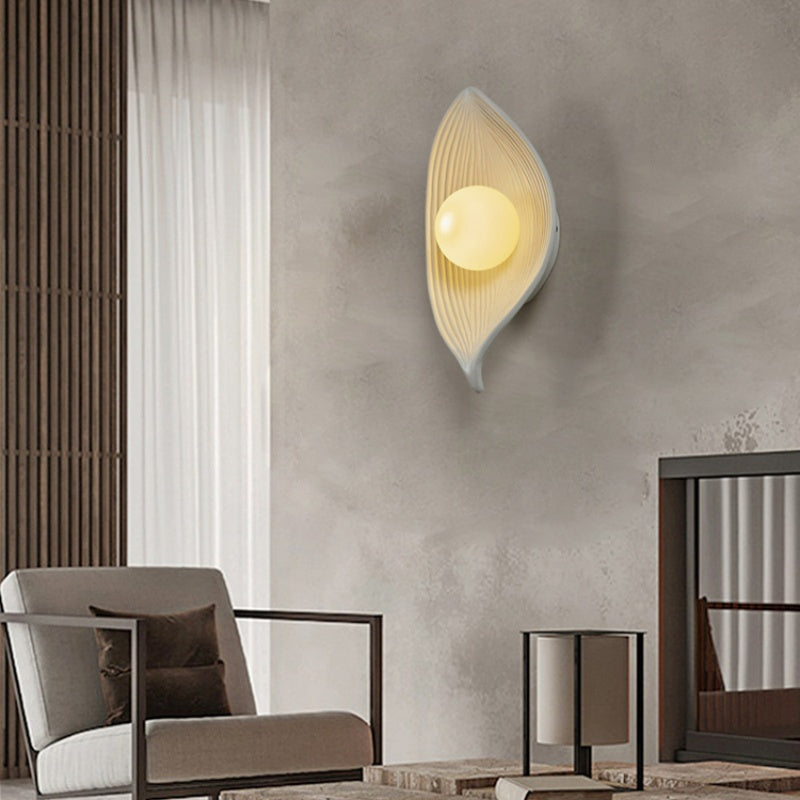 Aria Modern LED Wall Lamp Wood Acrylic Living Room - Letslighting